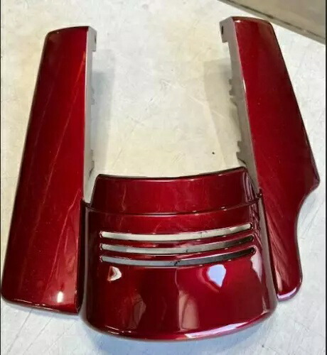 OS&D アドバンブラック クリムゾンレッド サングロ リアフェンダーエクステンション '09-'22 ツーリング用 OS&D Advanblack Crimson Red Sunglo REAR FENDER EXTENSION FOR '09-'22 TOURING 【並行輸入品】