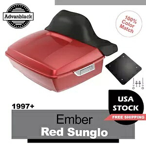 Ember Red Sunglo Rushmore King Tour Pack Pak Luggage ハーレー/ソフテイル 1997+ Ember Red Sunglo Rushmore King Tour Pack Pak Luggage For Harley/Softail 1997+ 【並行輸入品】