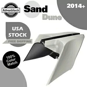 Sand Dune CVO ストレッチ拡張サイドカバーパネル 2014 年以降のハーレーツーリングに適合 Sand Dune CVO Stretched Extended Side Cover Panel Fits for 2014+ Harley Touring 【並行輸入品】