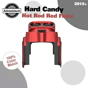 ハードキャンディーホットロッドレッドフレークゲージクラスターカバーハーレーロードグライドFLTRXに適合 HARD CANDY HOT ROD RED FLAKE Gauge Cluster Cover Fit Harley Road Glide FLTRX 【並行輸入品】