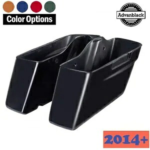 14歳以上のハーレーツーリング向けのカラーマッチした標準非伸縮性サドルバッグボトム Color Matched Standard Non-Stretched Saddlebag Bottoms For 14+ Harley Touring 【並行輸入品】