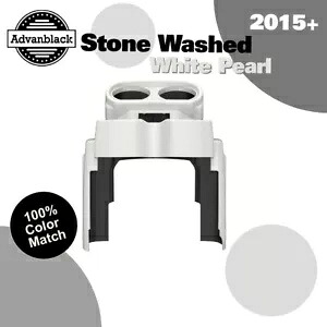 Advanblack ストーンウォッシュ ホワイト パール ゲージ クラスター カバー ハーレー ロード グライドに適合 Advanblack STONE WASHED WHITE PEARL Gauge Cluster Cover Fits Harley Road Glide 【並行輸入品】