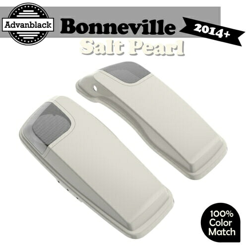 Bonneville Salt Pearl 5x7 サドルバッグ スピーカー蓋 オーディオカバー ハーレー 2014+ に適合 Bonneville Salt Pearl 5x7 Saddlebag Speaker Lid Audio Cover Fits Harley 2014+ 【並行輸入品】