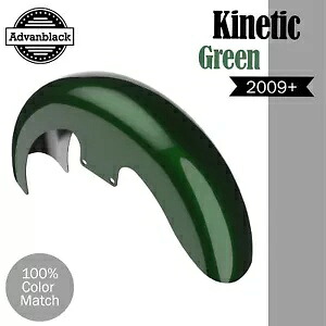 キネティックグリーン 19 インチ リビールラッパーハガー フロントフェンダー 09 年以降のハーレーツーリングに適合 Kinetic Green 19\