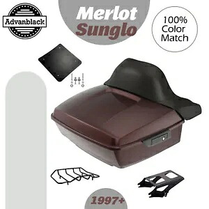 メルロー サングロ キング ツアー パック パック ラップアラウンド 1997 年以降のハーレー FLHR FLHXS FLTRX に適合 Merlot Sunglo King Tour Pack Pak Wrap Around Fits 1997+ Harley FLHR FLHXS FLTRX 【並行輸入品】