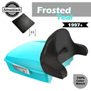 Rushmore チョップド ツアー パック ラップ アラウンド フロステッド ティール ハーレー/ソフテイル 97+用 Rushmore Chopped Tour Pak Pack Wrap Around FROSTED TEAL For Harley/Softail 97+ 【並行輸入品】