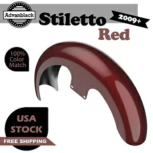スティレット レッド 21 インチ リビール ラッパー ハガー フロントフェンダー ハーレー HD SG&RG&EG 09+ に適合 Stiletto Red 21\