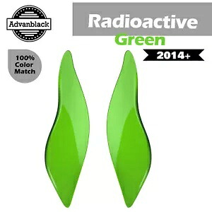 放射性グリーンの調整可能なフェアリングエアディフレクターはハーレーストリートエレクトラに適合します Radioactive Green Adjustable Fairing Air Deflectors Fits Harley Street Electra 【並行輸入品】