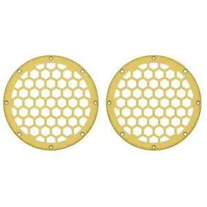 インダストリアルイエロー ハーレー用 HEX 6.5インチ スピーカーグリル Advanblack x XBS Industrial Yellow For Harley HEX 6.5'' Speaker Grill Advanblack x XBS 【並行輸入品】