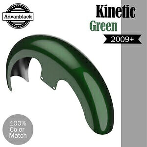 キネティックグリーン 21 インチ リビールラッパーハガー フロントフェンダー ハーレーダビッドソン 2009+ に適合 Kinetic Green 21\