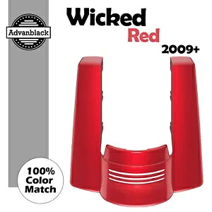 ハーレーツーリング 2009+ ウィキッドレッド用 カットアウトなし ストレッチリアフェンダーエクステンション For Harley Touring 2009+ WICKED RED No Cutout Stretched Rear Fender Extension 【並行輸入品】