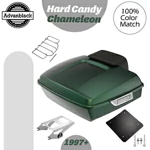 ハード キャンディ カメレオン チョップド ツアー パック パック ラゲッジ 1997 年以降のハーレー ツーリングに適合 Hard Candy Chameleon Chopped Tour Pack Pak Luggage Fits 1997+ Harley Touring 【並行輸入品】