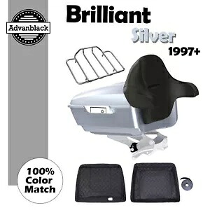 ブリリアント シルバー キング ツアー パック ハーレー ストリート ロード エレクトラグライド 1997+用 Brilliant Silver King Tour Pak Pack For Harley Street Road Electra Glide 1997+ 【並行輸入品】