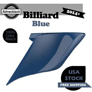 ビリヤードブルー ストレッチ拡張サイドカバー ハーレー ツーリング 2014+ に適合 Billiard Blue Stretched Extended Side Cover Fits Harley Touring 2014+ 【並行輸入品】