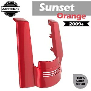 シングルカットアウト ストレッチリアフェンダーエクステンション ハーレーツーリング用 サンセットオレンジ Single Cutout Stretched Rear Fender Extension For Harley Touring SUNSET ORANGE 【並行輸入品】