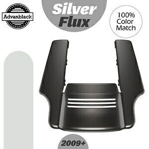 シルバーフラックス ストレッチリアフェンダーエクステンション デュアルカットアウト 09+ ハーレー用 Silver Flux Stretched Rear Fender Extension Dual Cutout For 09+ Harley 【並行輸入品】