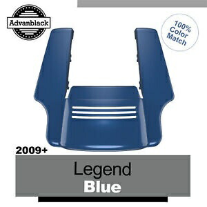 レジェンドブルー ストレッチリアフェンダーエクステンション デュアルカットアウト 09+ ハーレー用 Legend Blue Stretched Rear Fender Extension Dual Cutout For 09+ Harley 【並行輸入品】