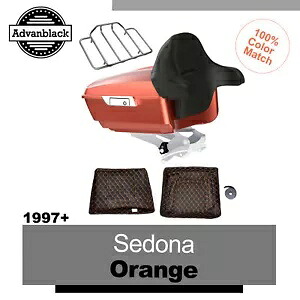 セドナ オレンジ キング ツアー パック ハーレー ストリート ロード エレクトラグライド 97+用 Sedona Orange King Tour Pak Pack For Harley Street Road Electra Glide 97+ 【並行輸入品】