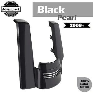 シングルカットアウトストレッチリアフェンダーエクステンションハーレーツーリング 09+ ブラックパール Single Cutout Stretched Rear Fender Extension For Harley Touring 09+ BLACK PEARL 【並行輸入品】