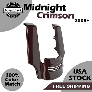 ミッドナイトクリムゾン ストレッチリアフェンダーエクステンション デュアルカットアウト 09+ ハーレー用 Midnight Crimson Stretched Rear Fender Extension Dual Cutout For 09+ Harley 【並行輸入品】