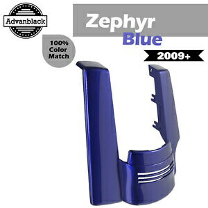 シングルカットアウトストレッチリアフェンダーエクステンションハーレーツーリング09+ゼファーブルー用 Single Cutout Stretched Rear Fender Extension For Harley Touring 09+ Zephyr BLUE 【並行輸入品】