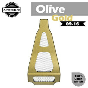 オリーブゴールド アドバンブラック 空冷ハーレーツーリング 09-16 チンスポイラーに適合 OLIVE GOLD Advanblack Fits Air-Cooled Harley Touring 09-16 Chin Spoiler 【並行輸入品】
