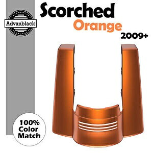 ハーレーツーリング09+用 スコーチオレンジ カットアウトなし ストレッチリアフェンダーエクステンション For Harley Touring 09+ SCORCHED ORANGE No Cutout Stretched Rear Fender Extension 【並行輸入品】
