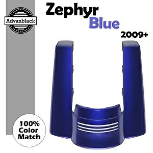 ハーレーツーリング 2009+ ゼファーブルー用 カットアウトなし ストレッチリアフェンダーエクステンション For Harley Touring 2009+ Zephyr BLUE No Cutout Stretched Rear Fender Extension 【並行輸入品】