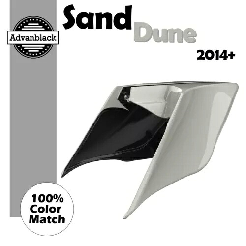 ハーレーツーリングストリートロード14+ SAND DUNE用ストレッチ拡張サイドカバー For Harley Touring Street Road 14+ SAND DUNE Stretched Extended Side Covers 【並行輸入品】