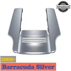 バラクーダ シルバー ストレッチ リアフェンダー エクステンション デュアル カットアウト 09+ ハーレー用 Barracuda Silver Stretched Rear Fender Extension Dual Cutout For 09+ Harley 【並行輸入品】