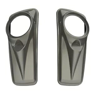インダストリアルグレー 8 インチサドルバッグスピーカー蓋カバーハーレーツーリング 14+ Industrial Gray 8 inch Saddlebag Speaker Lids Cover For Harley Touring 14+ 【並行輸入品】