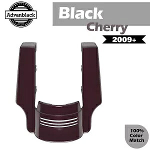 ブラックチェリー ストレッチ リアフェンダー エクステンション デュアル カットアウト 09+ ハーレー用 Black Cherry Stretched Rear Fender Extension Dual Cutout For 09+ Harley 【並行輸入品】