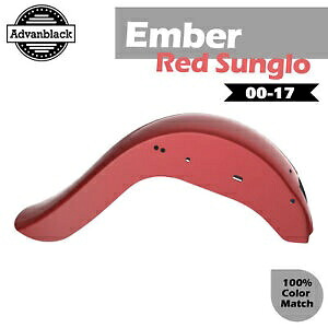 Cholo Vicla チカーノ スタイル リアフェンダー EMBER RED SUNGLO 00-17 ハーレー ソフテイル用 Cholo Vicla Chicano Style Rear Fender EMBER RED SUNGLO For 00-17 Harley Softail 【並行輸入品】