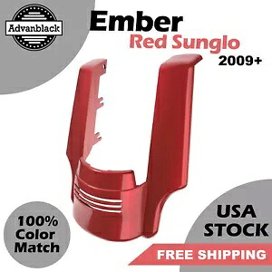 Ember Red Sunglo ストレッチ リアフェンダー エクステンション デュアル カットアウト 09+ ハーレー用 Ember Red Sunglo Stretched Rear Fender Extension Dual Cutout For 09+ Harley 【並行輸入品】