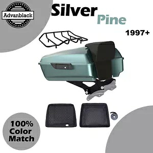 シルバーパインチョップドツアーパックパック ハーレーツーリングストリートロードグライド97+用 Silver Pine Chopped Tour Pak Pack For Harley Touring Street Road Glide 97+ 【並行輸入品】