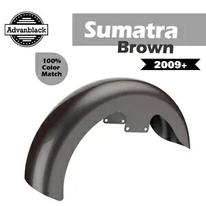 スマトラブラウン 19 インチ リビールラッパーハガー フロントフェンダー 09+ ハーレーストリートロードに適合 Sumatra Brown 19\