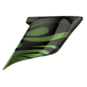 Harley Touring Glide 14+ ENVIOUS GREEN FADE ストレッチ拡張サイドカバー用 For Harley Touring Glide 14+ ENVIOUS GREEN FADE Stretched Extended Side Covers 【並行輸入品】