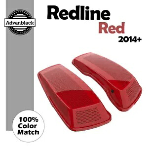REDLINE レッド デュアル 6x9 スピーカー蓋 2014+ ハーレー ツーリング FLHR FLHXS FLTRX 用 REDLINE RED Dual 6x9 Speaker Lids For 2014+ Harley Touring FLHR FLHXS FLTRX 【並行輸入品】