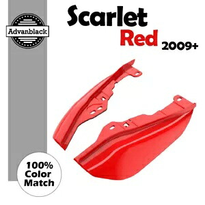 ミッドフレームエアディフレクターヒートシールドトリムカバースカーレットレッドハーレーツーリング用 Mid Frame Air Deflectors Heat Shield Trim Covers SCARLET RED For Harley Touring 【並行輸入品】