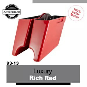 豪華なリッチレッドのストレッチ拡張サドルバッグは、ハーレー 1993-2013 ツーリングに適合します。 Luxury Rich Red Stretched Extended Saddlebags Fits for Harley 1993-2013 Touring 【並行輸入品】 104,500円