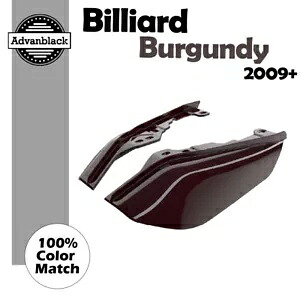 ミッドフレームエアディフレクターヒートシールドトリムカバーハーレー用ビリヤードバーガンディ Mid Frame Air Deflectors Heat Shield Trim Covers BILLIARD BURGUNDY For Harley 【並行輸入品】