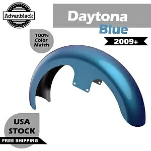 デイトナ ブルー 21 インチ リビール ラッパー ハガー フロント フェンダー ハーレー ストリート ロード 09+ に適合 Daytona Blue 21\