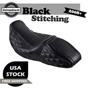 ラプター シート ブラック ダイヤモンド ステッチ & オーストリッチ レザー ハーレー ツーリング 2008+ に適合 Raptor Seat Black Diamond Stitching & Ostrich Leather Fits Harley Touring 2008+ 【並行輸入品】