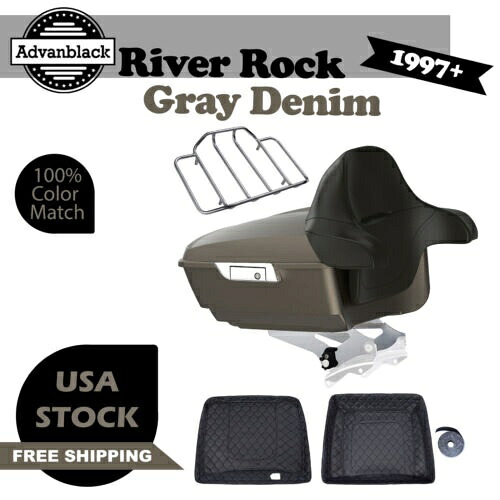 River Rock グレー デニムキング ツアー パック パック ハーレー ツーリング FLHR FLHXS FLTRX 97+用 River Rock Gray DenimKing Tour Pack Pak For Harley Touring FLHR FLHXS FLTRX 97+ 【並行輸入品】 130,350円