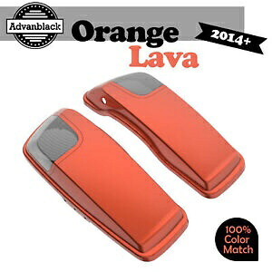 Advanblack オレンジ Lava 5x7 サドルバッグ スピーカー蓋 オーディオ カバー ハーレー 2014+ に適合 Advanblack Orange Lava 5x7 Saddlebag Speaker Lids Audio Cover Fits Harley 2014+ 【並行輸入品】 78,045円