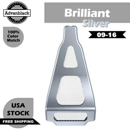 Advanblack ブリリアントシルバー ABS チンスポイラー 2009-2016 空冷ハーレーに適合 Advanblack Brilliant Silver ABS Chin Spoiler Fits 2009-2016 Air-Cooled Harley 【並行輸入品】