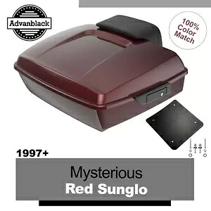 ラッシュモア チョップド ツアー パック ミステリー レッド サングロ ハーレー ツーリング/ソフテイルに適合 Rushmore Chopped Tour Pack MYSTERIOUS RED SUNGLO Fits Harley Touring/Softail 【並行輸入品】