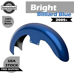 ブライトビリヤードブルー 19 インチリビールラッパーハガーフロントフェンダー 2009+ ハーレー用 Bright Billiard Blue 19'' Reveal Wrapper Hugger Front Fender For 2009+ Harley 【並行輸入品】