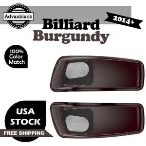 Advanblack ビリヤード バーガンディ 6x9 サドルバッグ スピーカー蓋 ハーレー ツーリング 14+ に適合 Advanblack Billiard Burgundy 6x9 Saddlebag Speaker Lids Fits Harley Touring 14+ 【並行輸入品】