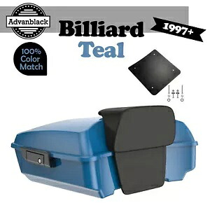ビリヤード ティール チョップド ツアー パック Pak トランク ラゲッジ ハーレー ツーリング/ソフテイルに適合 Billiard Teal Chopped Tour Pack Pak Trunk Luggage Fits Harley Touring/Softail 【並行輸入品】